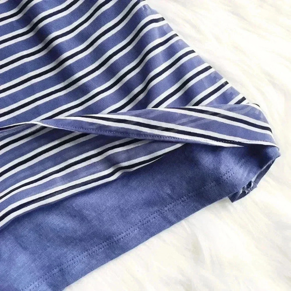 Loft Blue Striped Tank with Butterfly Open Back - Picture 6 of 7